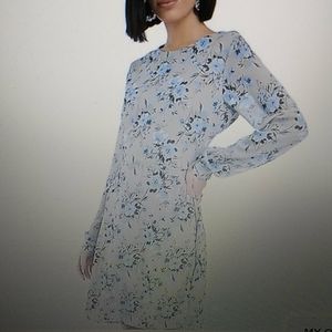 NA-KD cut-out back chiffon dress Size 2